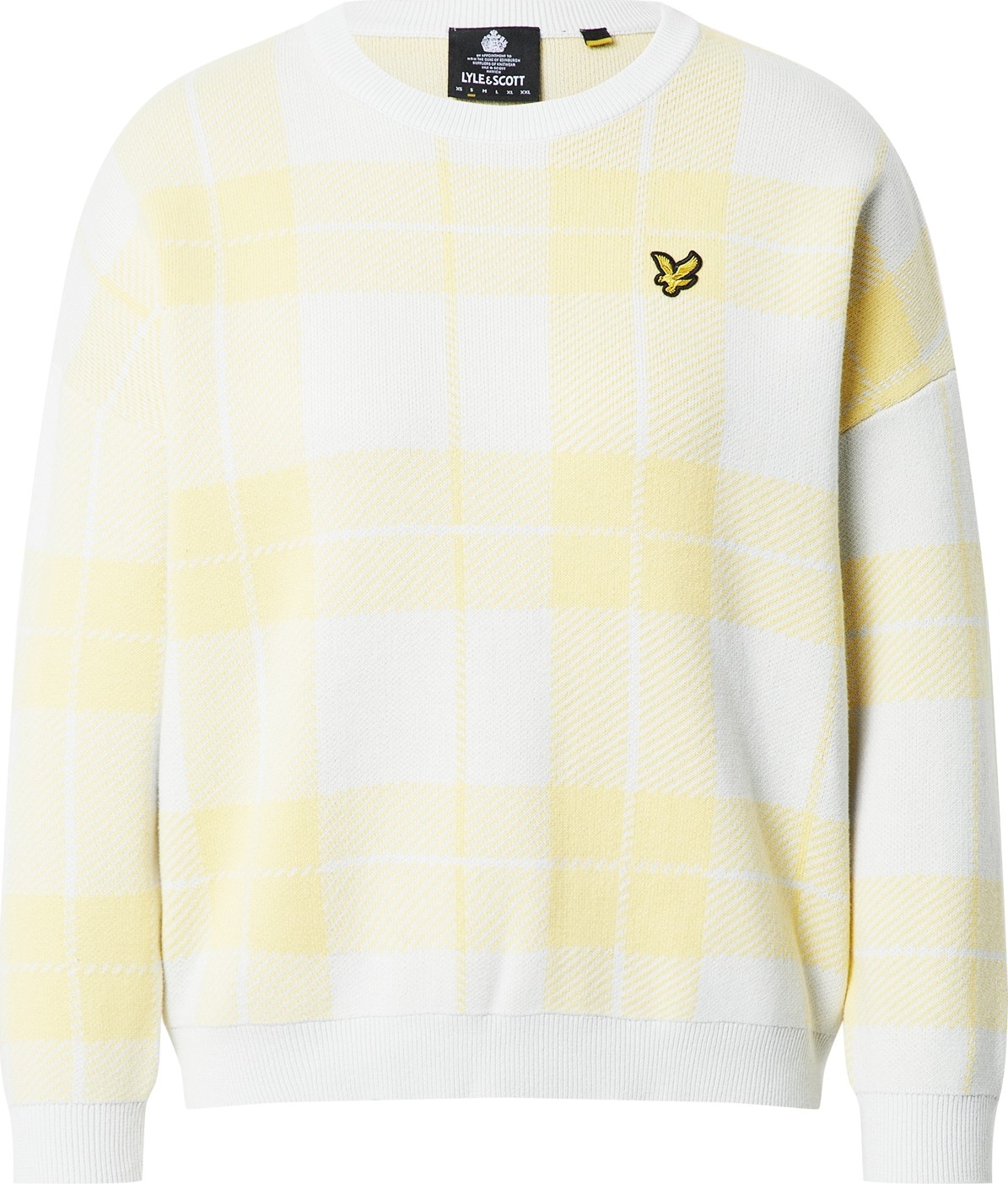 Lyle & Scott Svetr bílá / světle žlutá