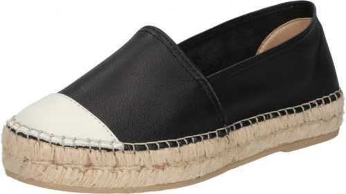 MACARENA Espadrilky 'Elisa' černá / bílá