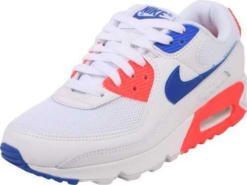 Nike Sportswear Tenisky 'Air Max 90' modrá / oranžově červená / bílá