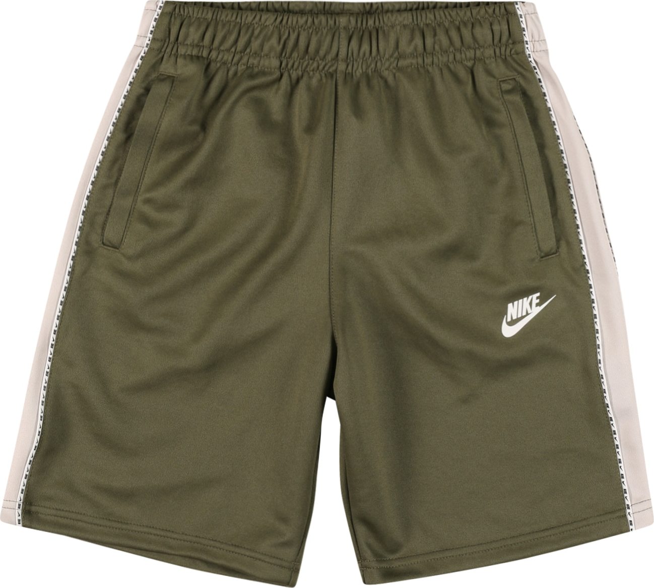 Nike Sportswear Kalhoty olivová / béžová