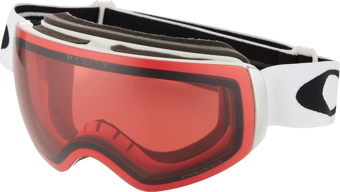 OAKLEY Sportovní brýle 'Flight Deck' bílá / červená / černá