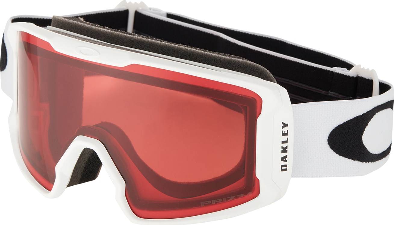 OAKLEY Sportovní brýle 'Line Miner' bílá / černá / červená