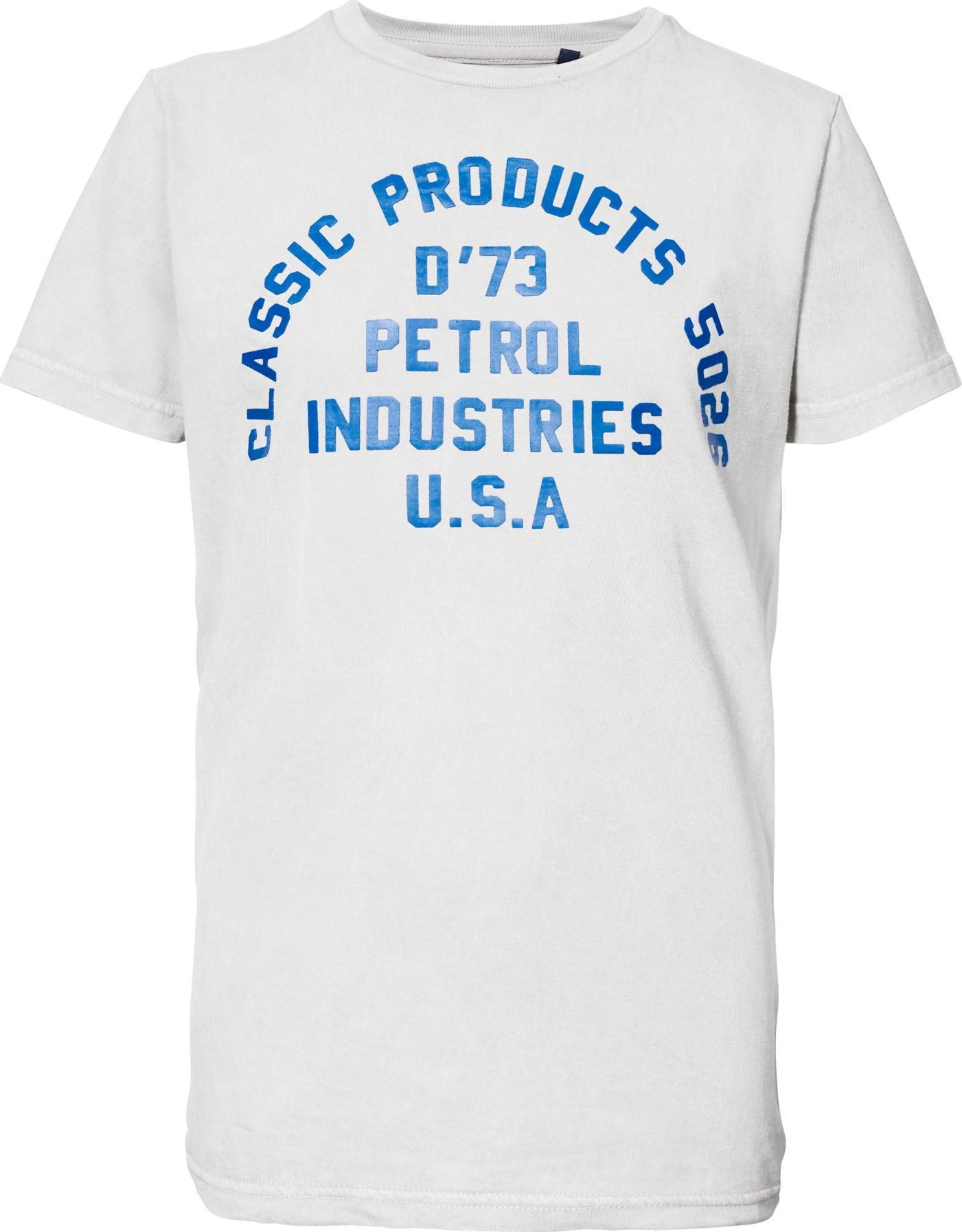 Petrol Industries Tričko modrá / světle šedá