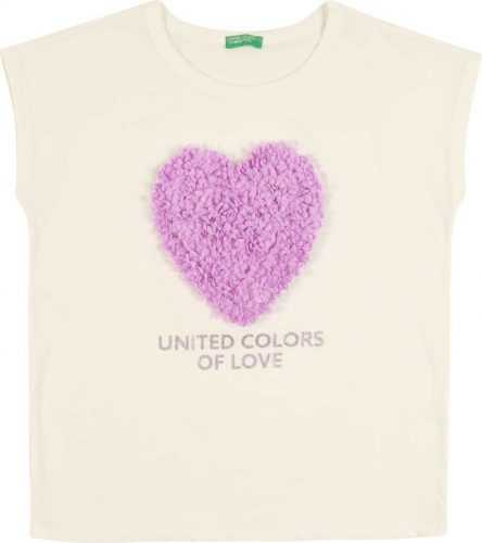 UNITED COLORS OF BENETTON Tričko béžová / pink