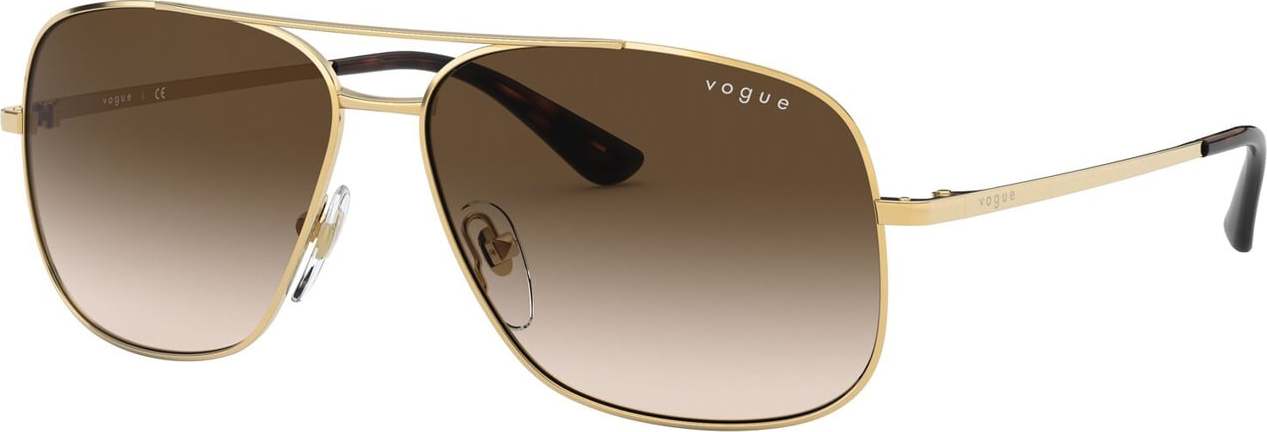 VOGUE Eyewear Sluneční brýle hnědá / zlatá