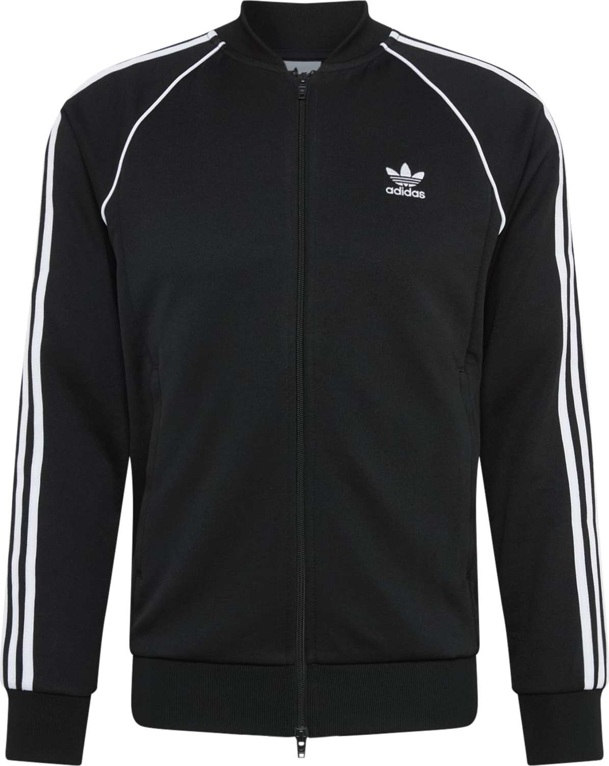 ADIDAS ORIGINALS Mikina s kapucí černá / bílá