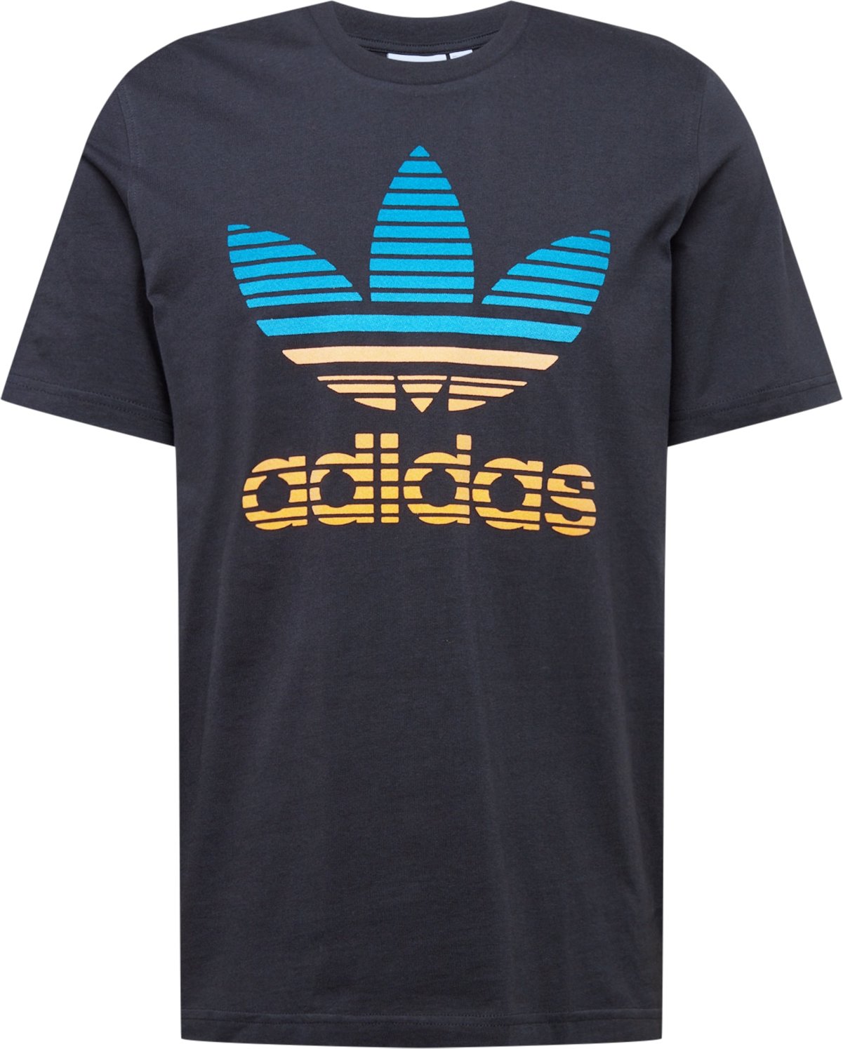 ADIDAS ORIGINALS Tričko černá / žlutá / aqua modrá