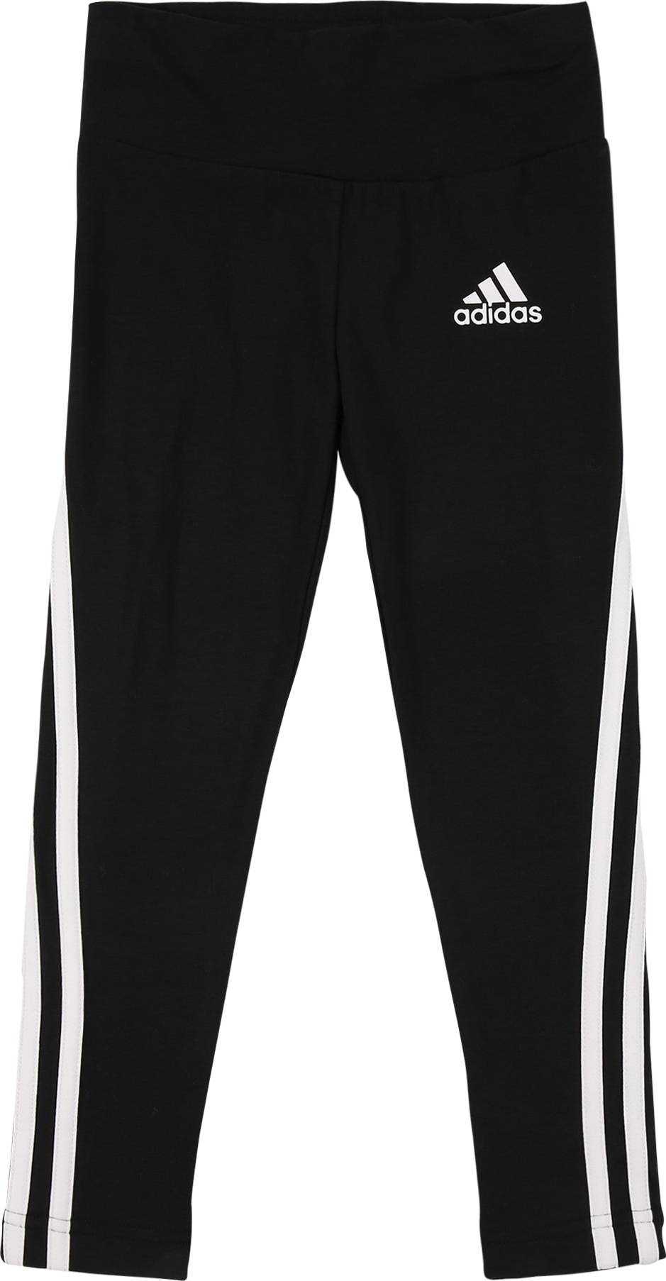 ADIDAS PERFORMANCE Sportovní kalhoty černá / bílá