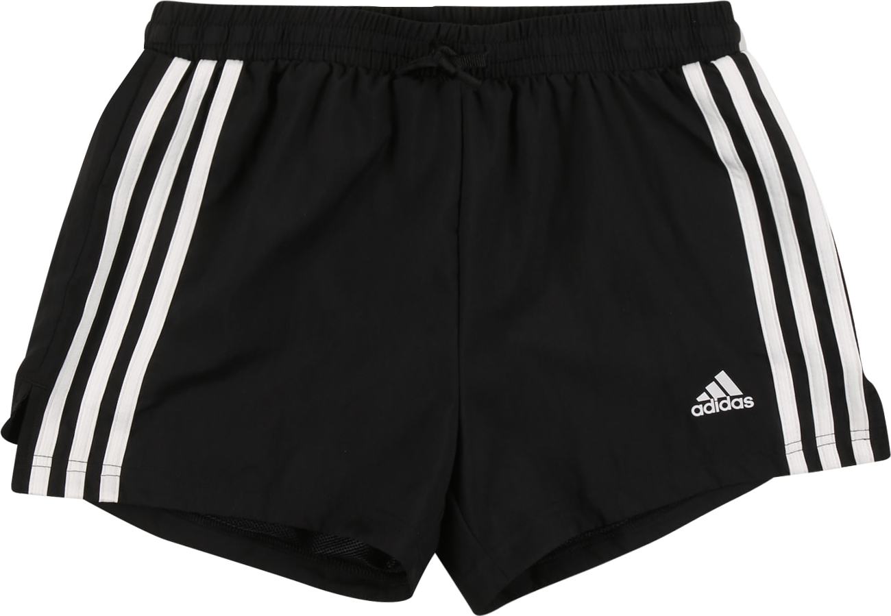 ADIDAS PERFORMANCE Sportovní kalhoty černá / bílá