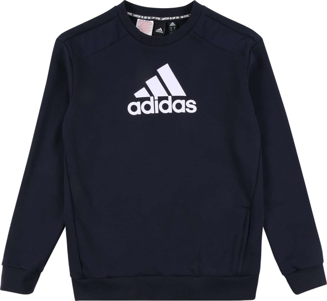 ADIDAS PERFORMANCE Sportovní mikina černá / bílá