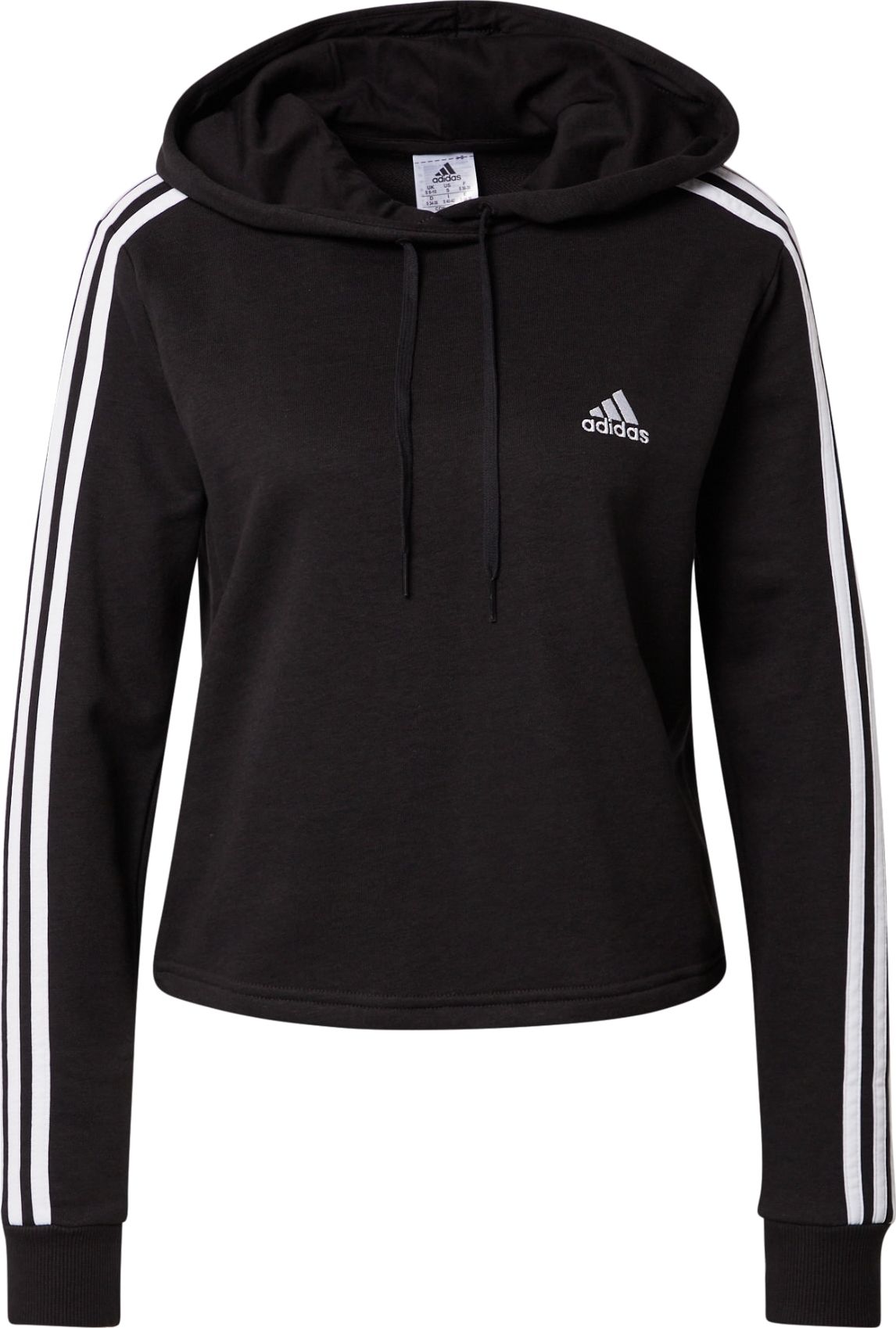 ADIDAS PERFORMANCE Sportovní mikina černá / bílá