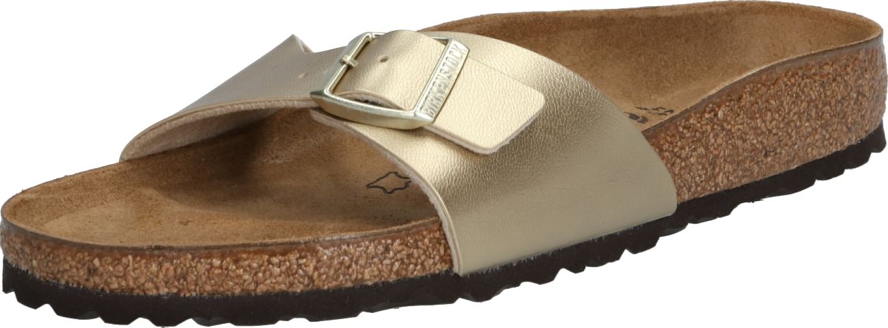 BIRKENSTOCK Pantofle 'Madrid' zlatá