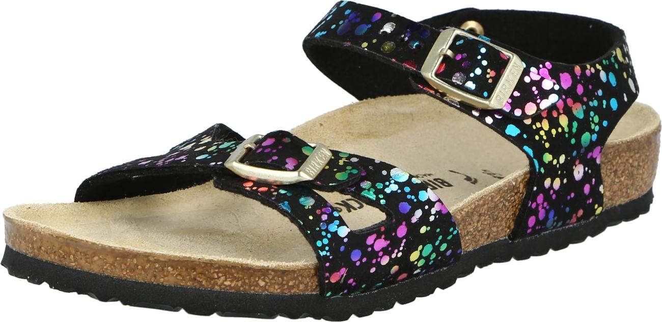 BIRKENSTOCK Sandály 'Rio' černá / mix barev