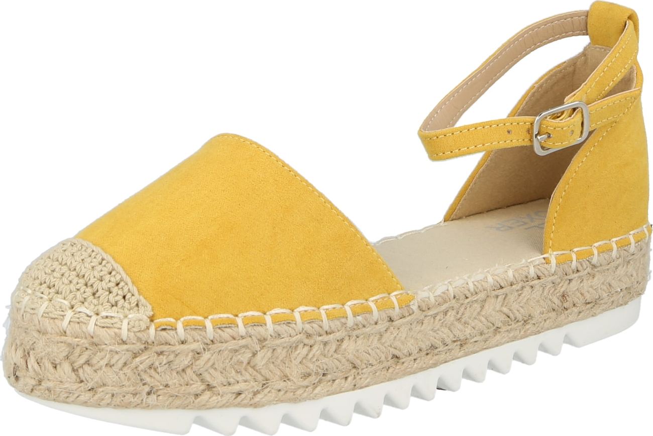 BULLBOXER Espadrilky hořčicová