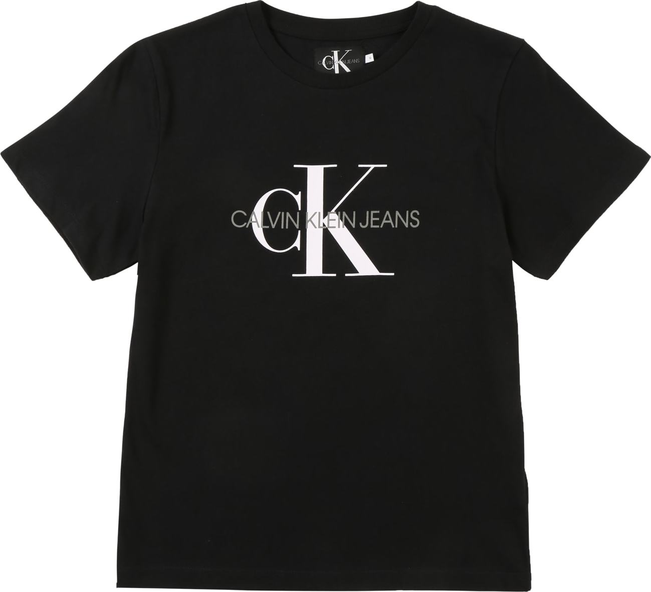 Calvin Klein Jeans Tričko bílá / černá