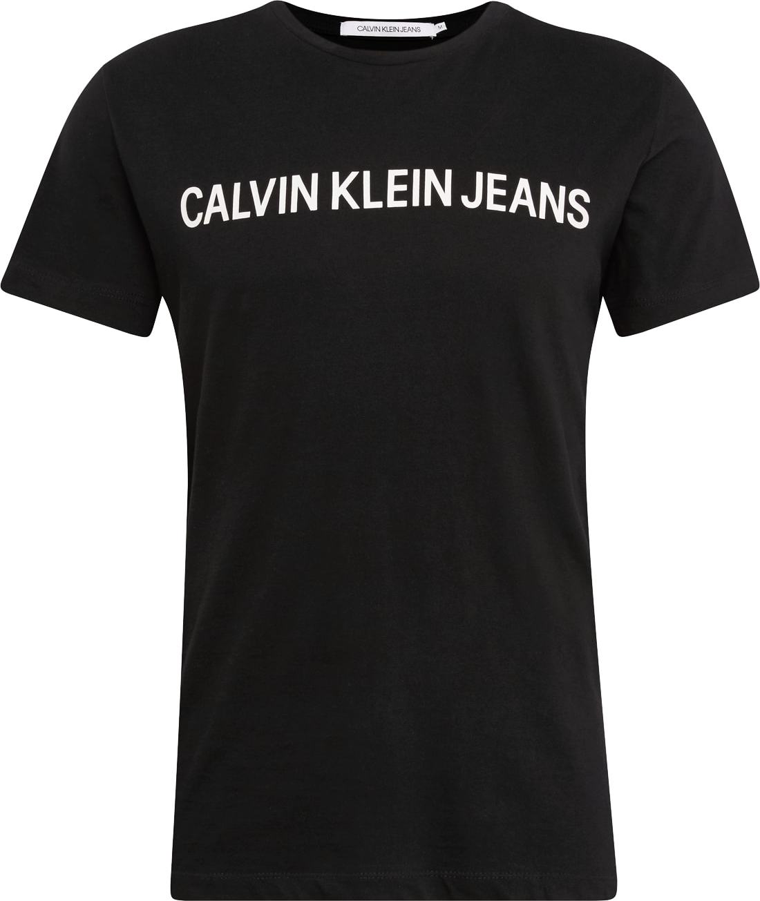 Calvin Klein Jeans Tričko 'Core Institutional Logo Slim Tee' bílá / černá