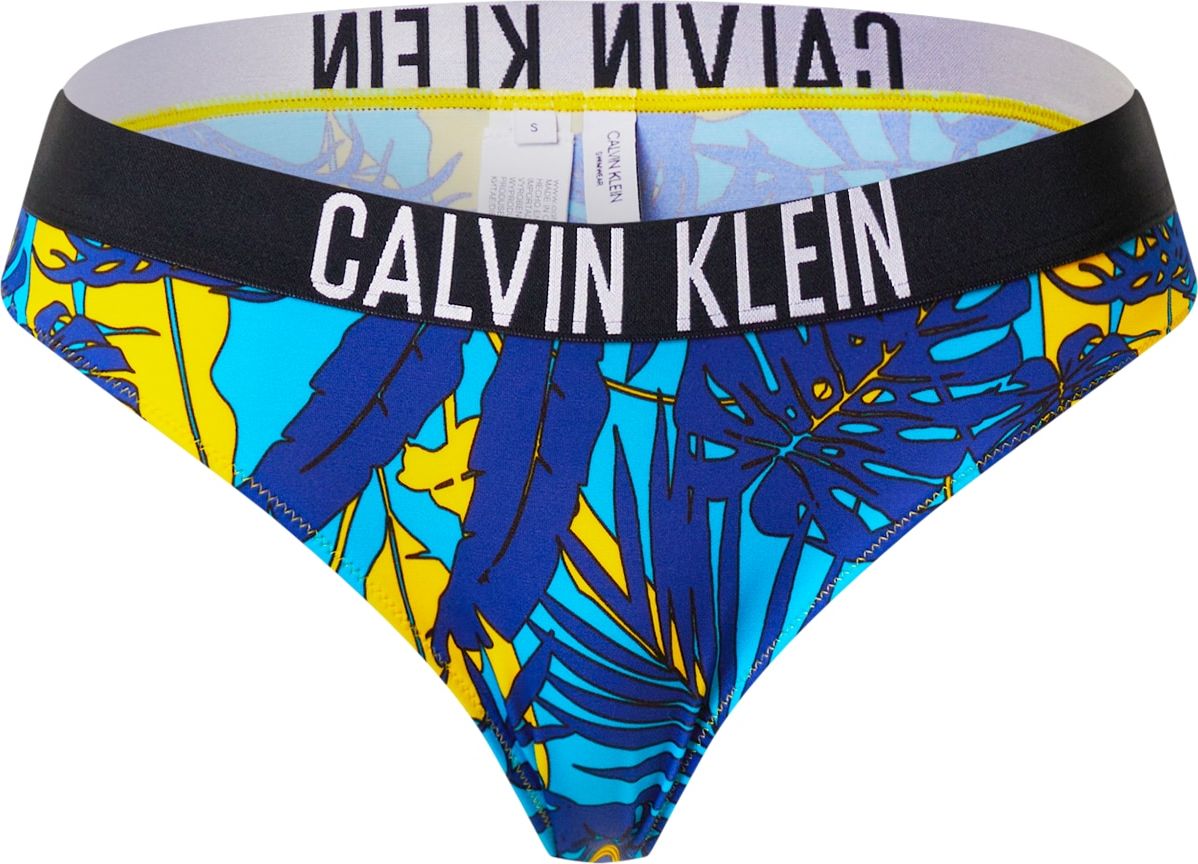 Calvin Klein Swimwear Spodní díl plavek modrá / tyrkysová / žlutá / černá / bílá