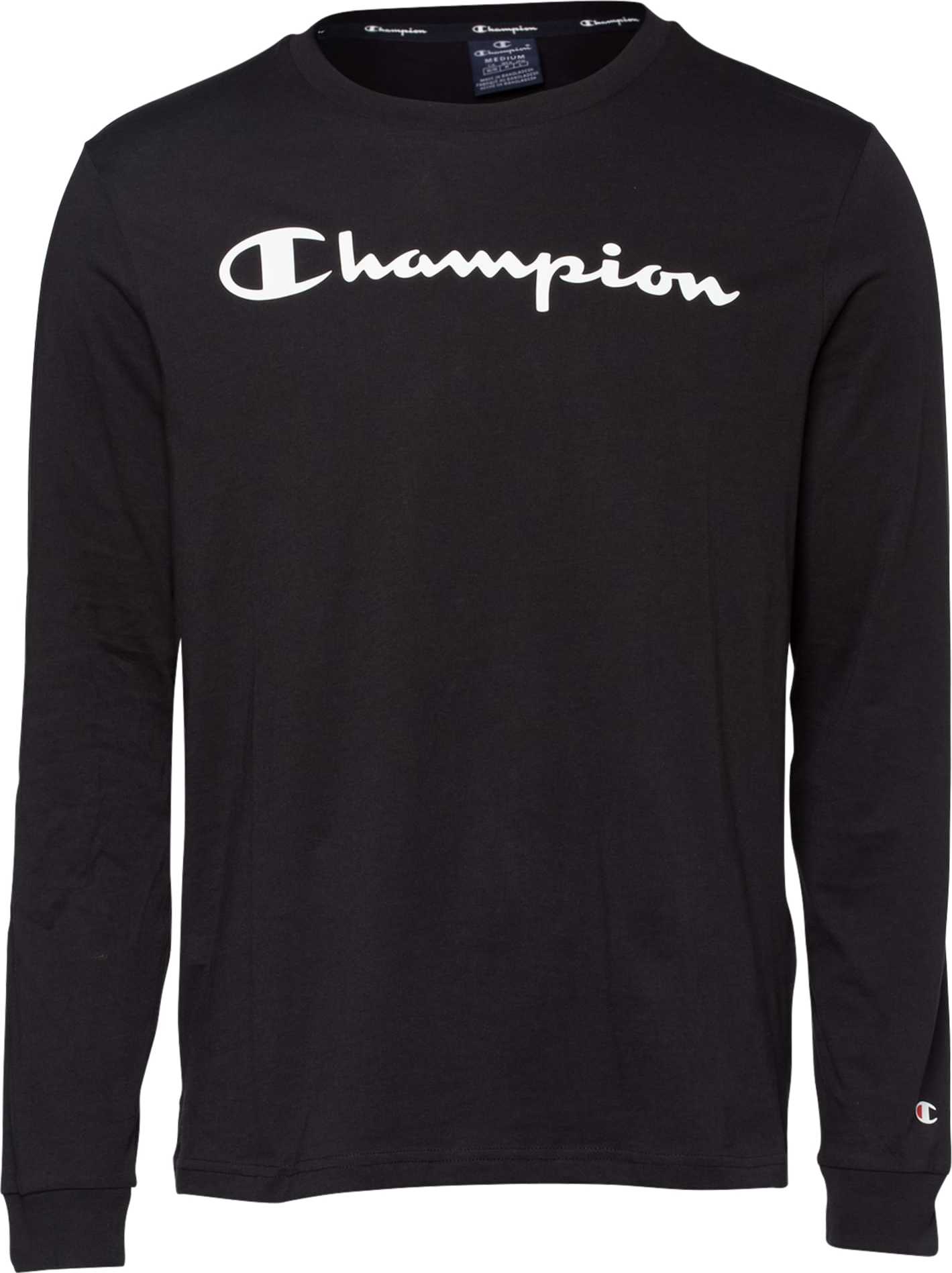 Champion Authentic Athletic Apparel Tričko černá / bílá