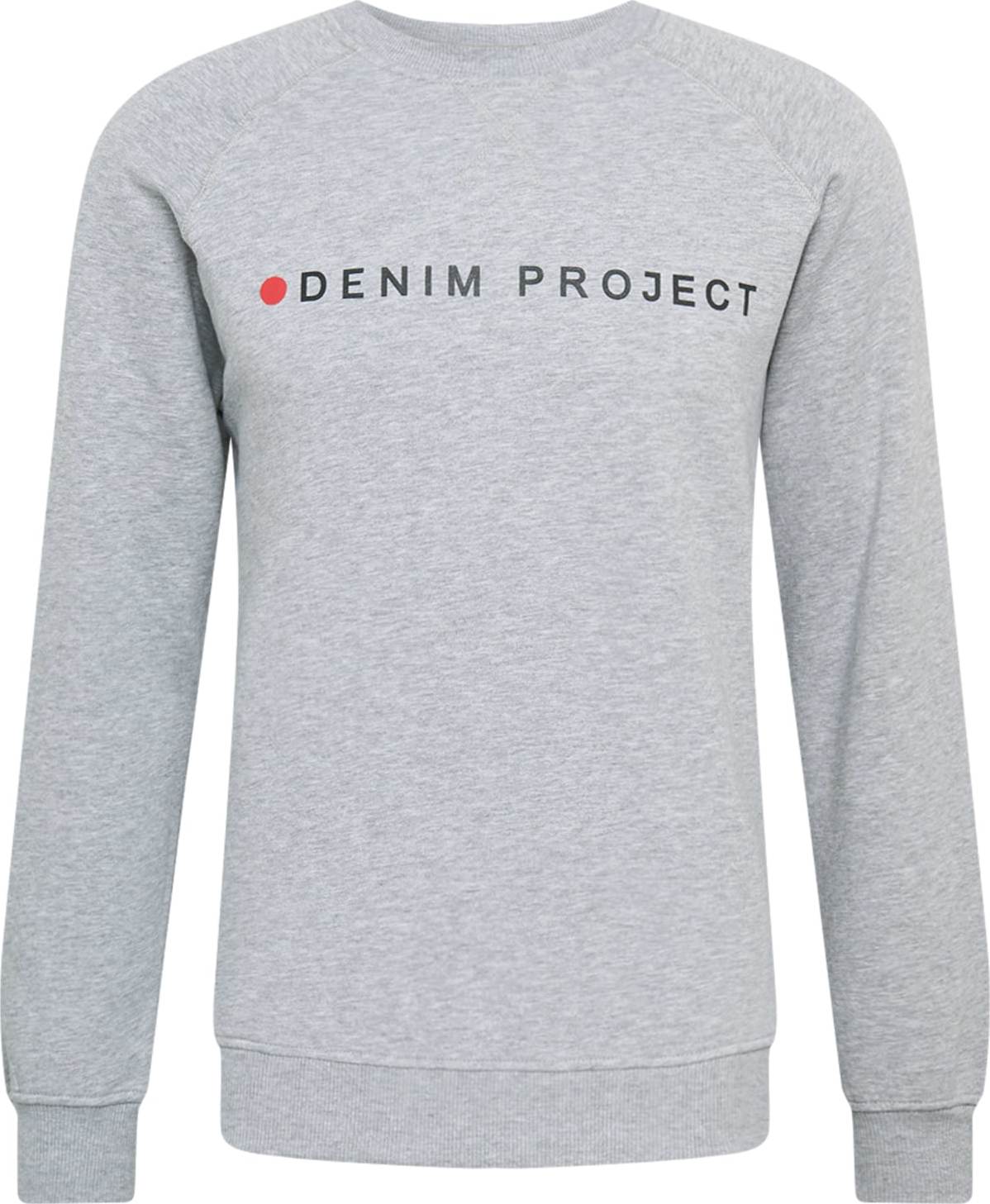 Denim Project Mikina šedý melír