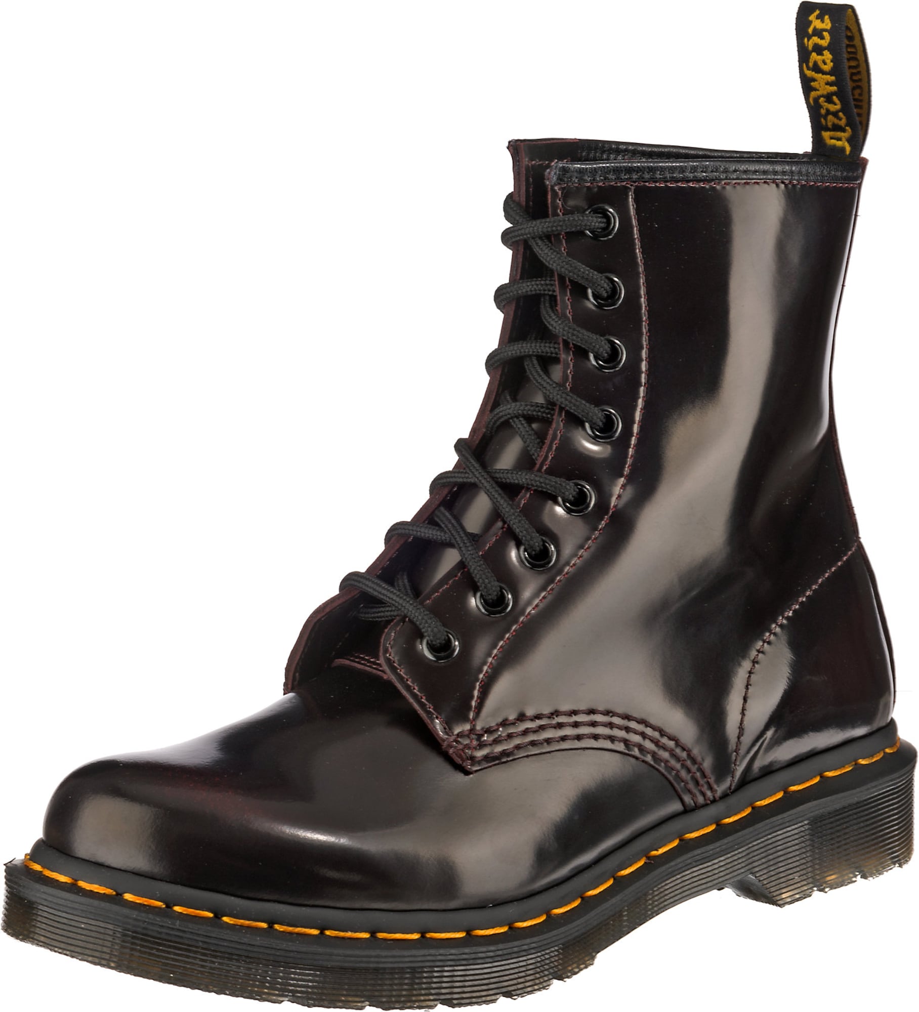 Dr. Martens Šněrovací kozačky bordó