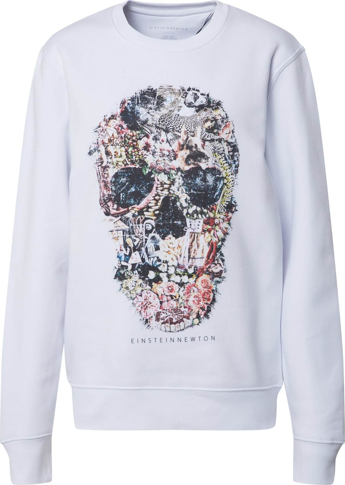 EINSTEIN & NEWTON Mikina 'Crazy Skull Sweatshirt Klara Geist' mix barev / bílá