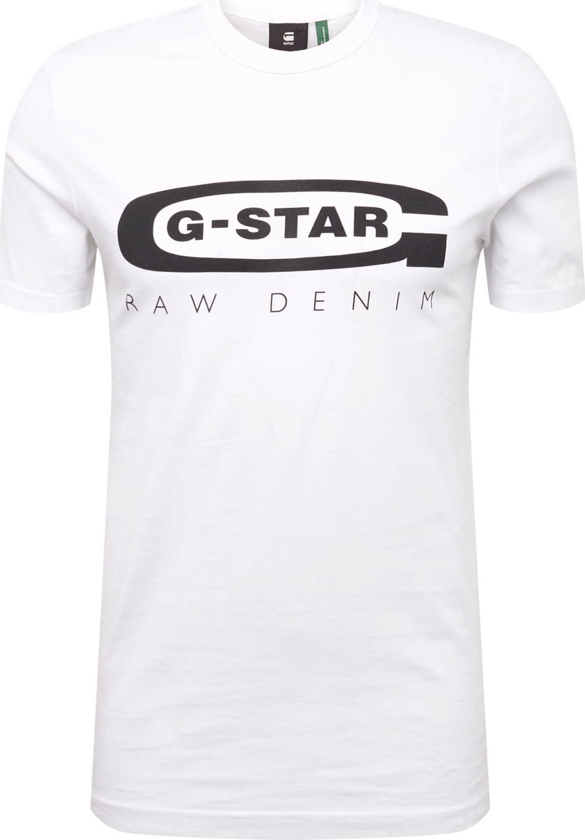 G-Star RAW Tričko 'Graphic 4' tmavě modrá / bílá