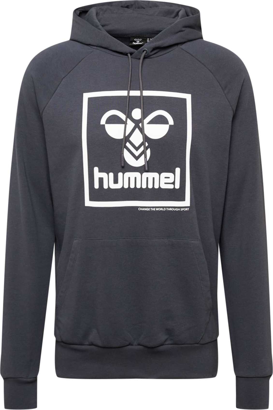 Hummel Sportovní mikina 'HMLISAM' noční modrá / bílá