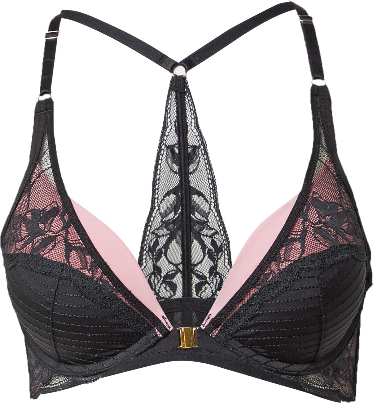 Hunkemöller Podprsenka 'Marit' černá / růžová