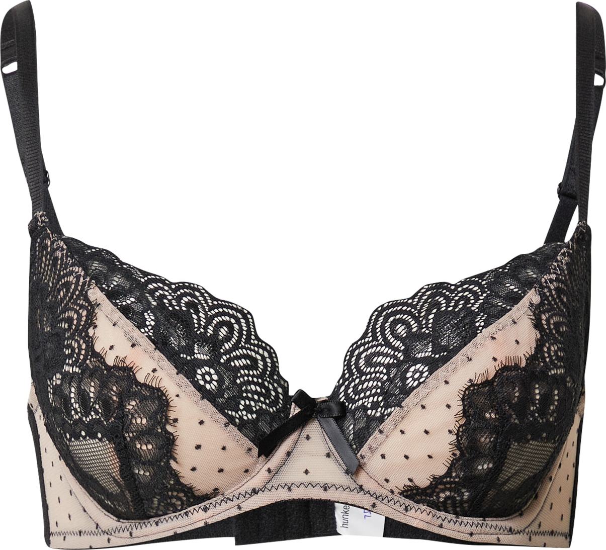 Hunkemöller Podprsenka 'Senara' černá / béžová