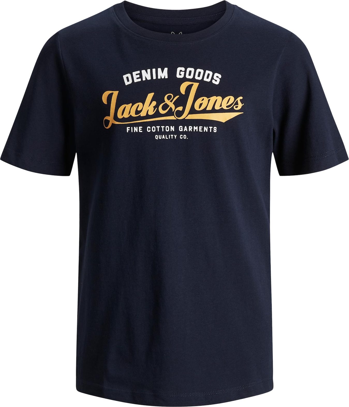 Jack & Jones Junior Tričko bílá / zlatě žlutá / námořnická modř