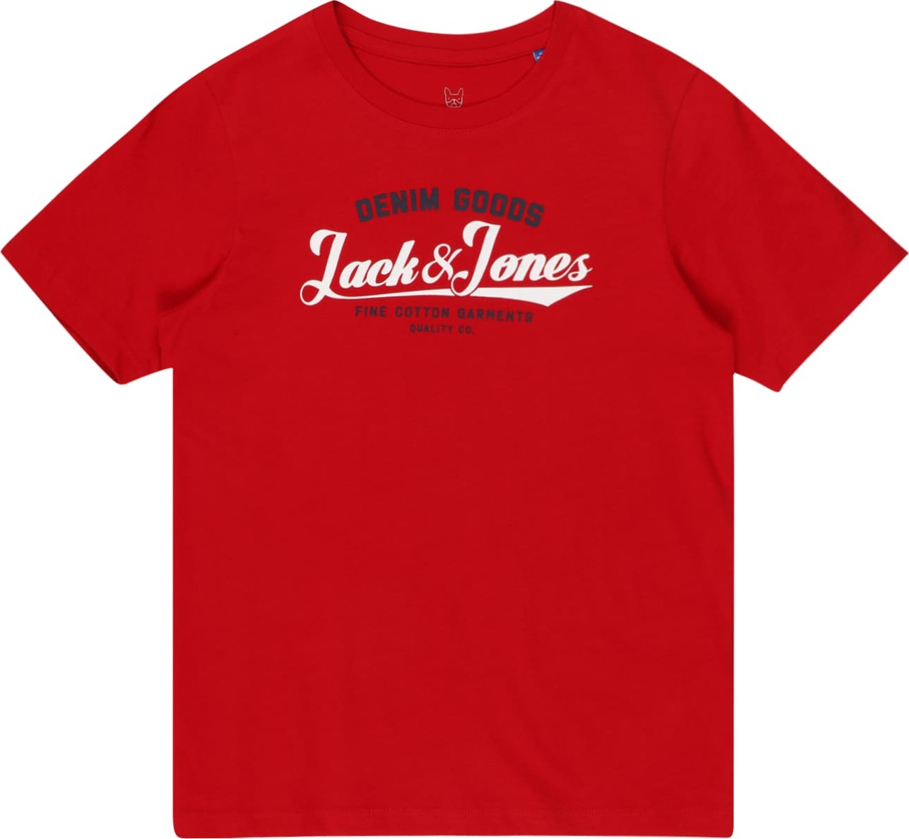 Jack & Jones Junior Tričko červená / bílá / noční modrá