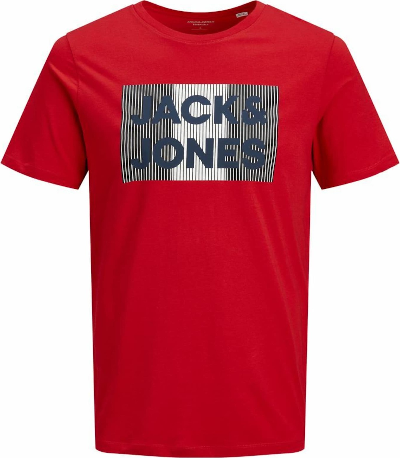 JACK & JONES Tričko červená / šedá