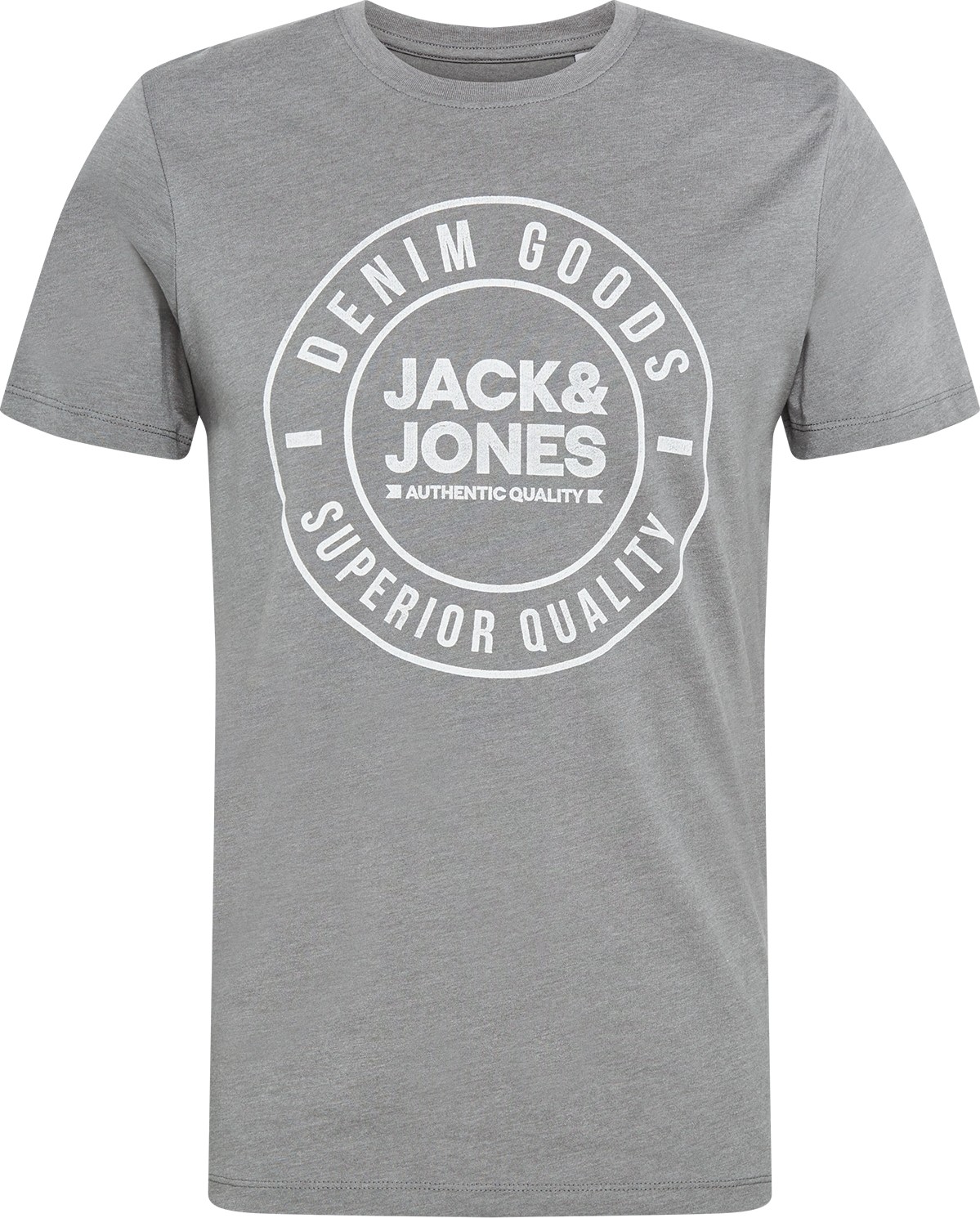 JACK & JONES Tričko šedá / bílá