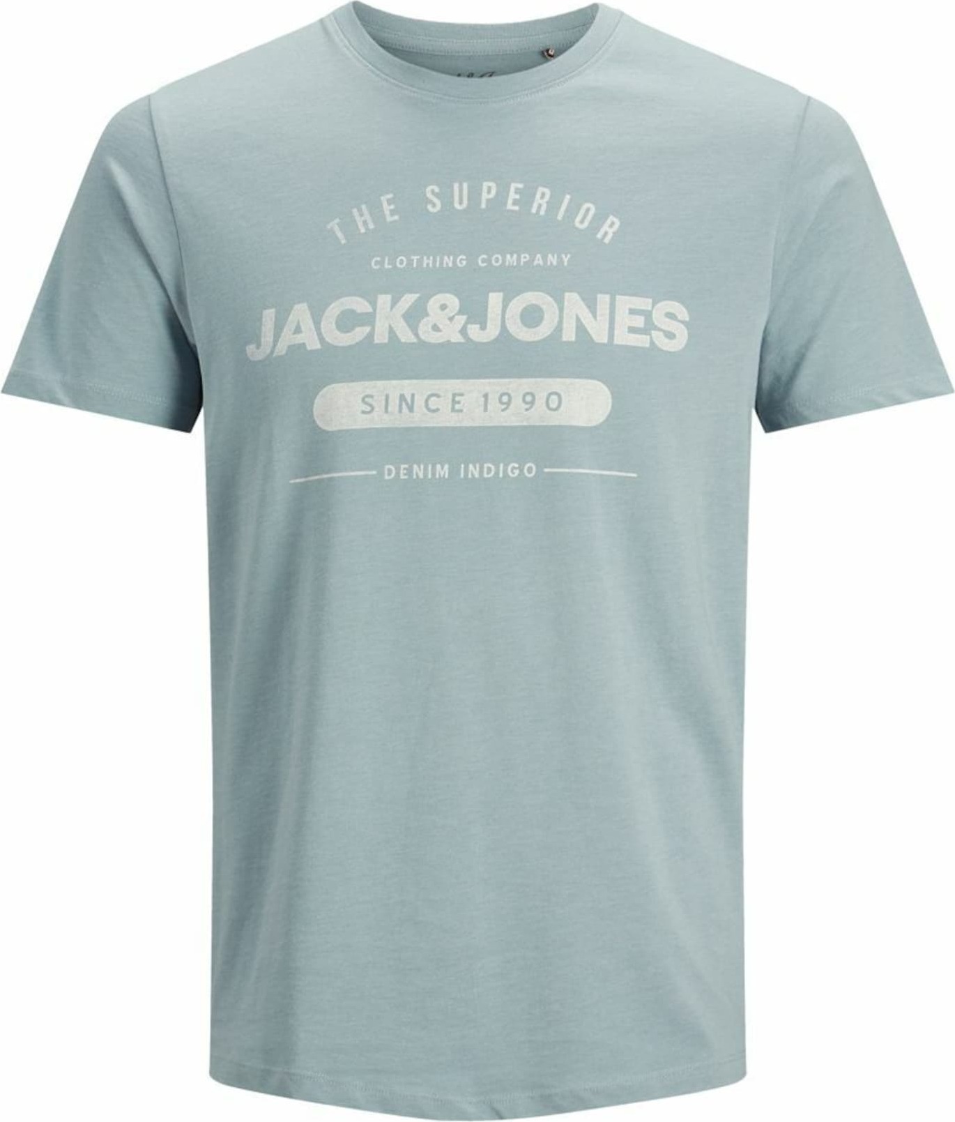 JACK & JONES Tričko světlemodrá / bílá