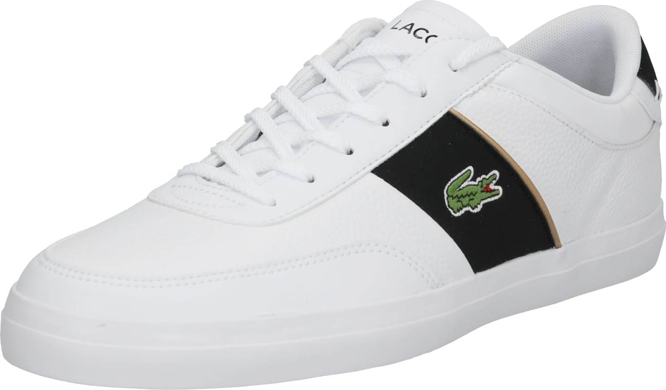 LACOSTE Tenisky 'Court-Master' bílá / černá / zelená