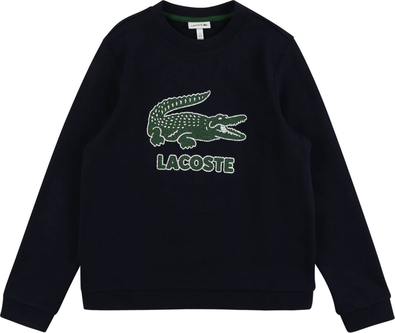 LACOSTE Mikina námořnická modř / zelená / bílá