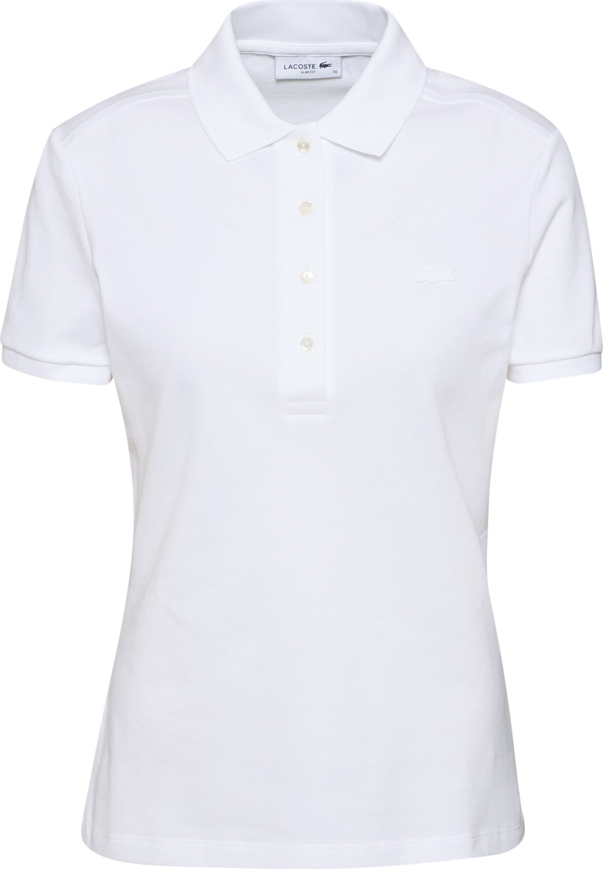 LACOSTE Tričko 'CHEMISE' bílá