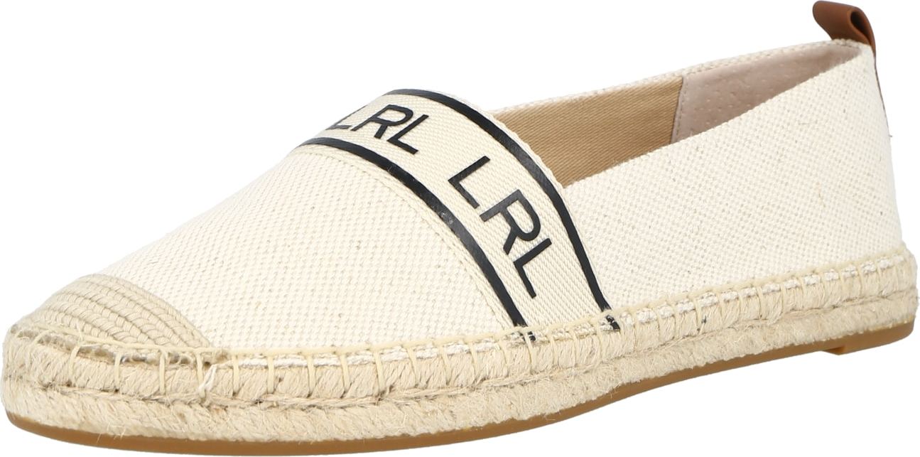 Lauren Ralph Lauren Espadrilky 'CAYLEE' béžová / černá