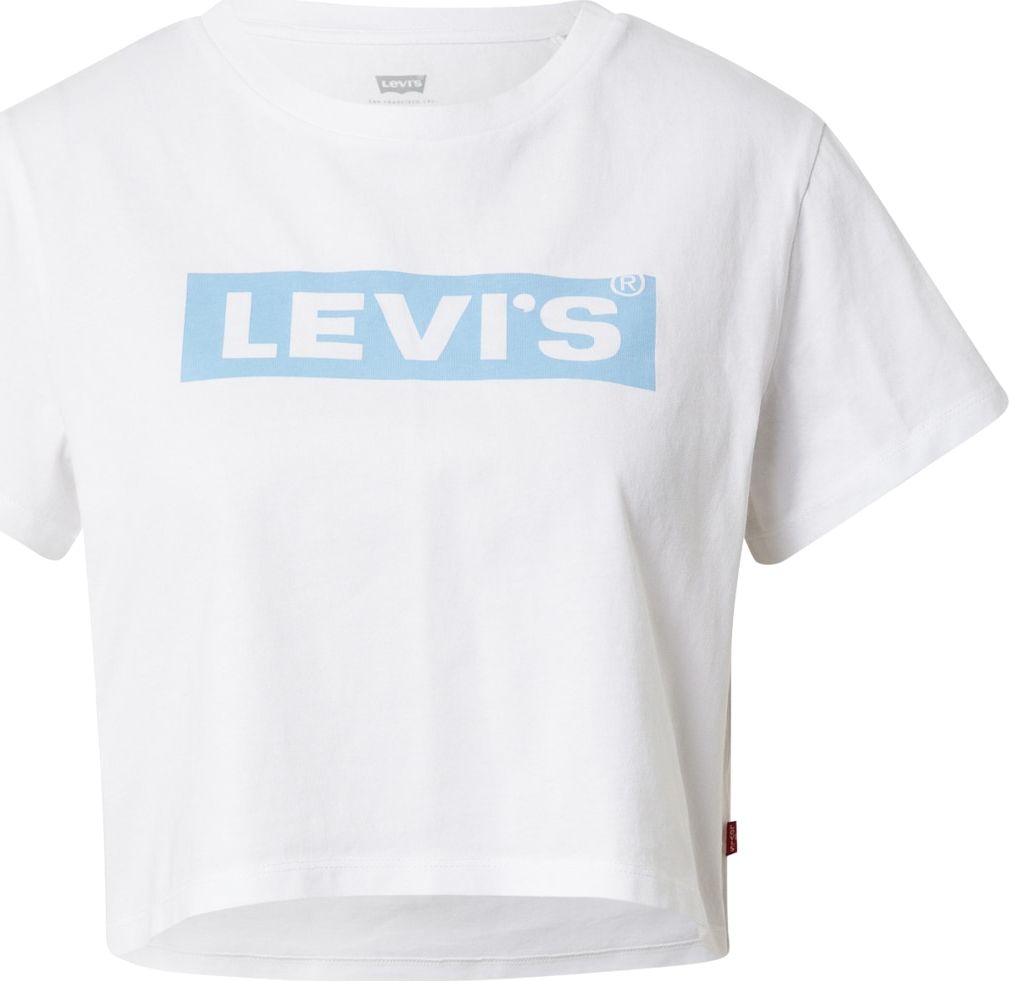 LEVI'S Tričko bílá / světlemodrá