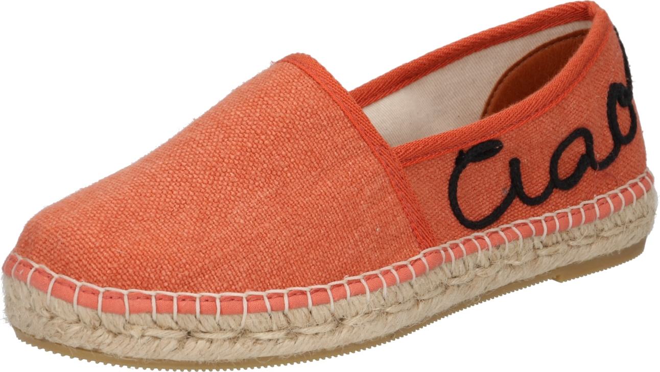 MACARENA Espadrilky oranžová