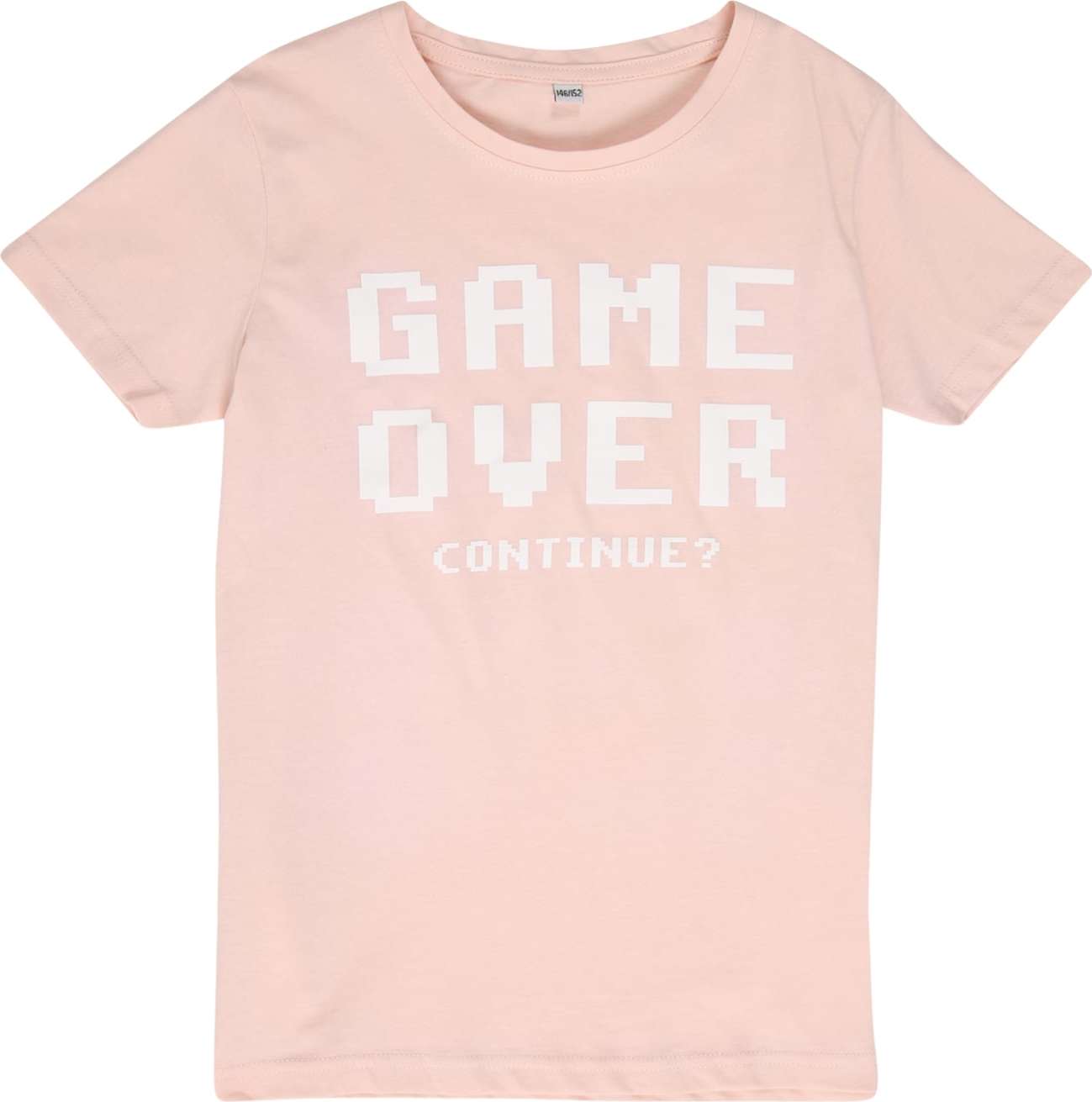 Mister Tee Shirt 'Game Over' pastelově růžová / bílá