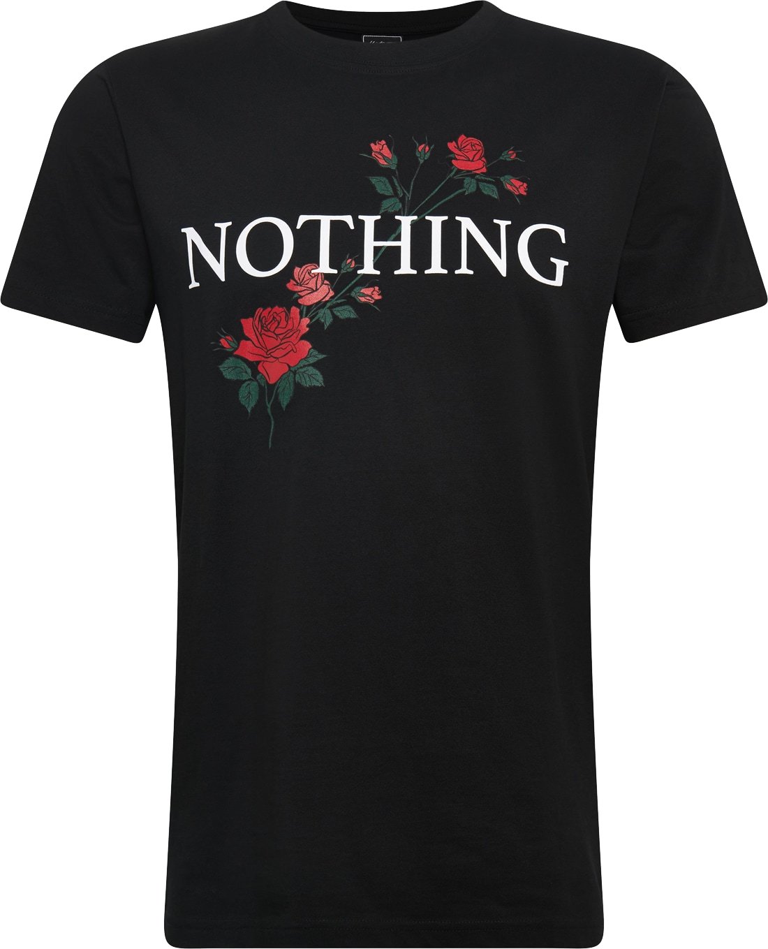 Mister Tee T-Shirt 'Nothing Rose' černá / bílá / melounová / jedle