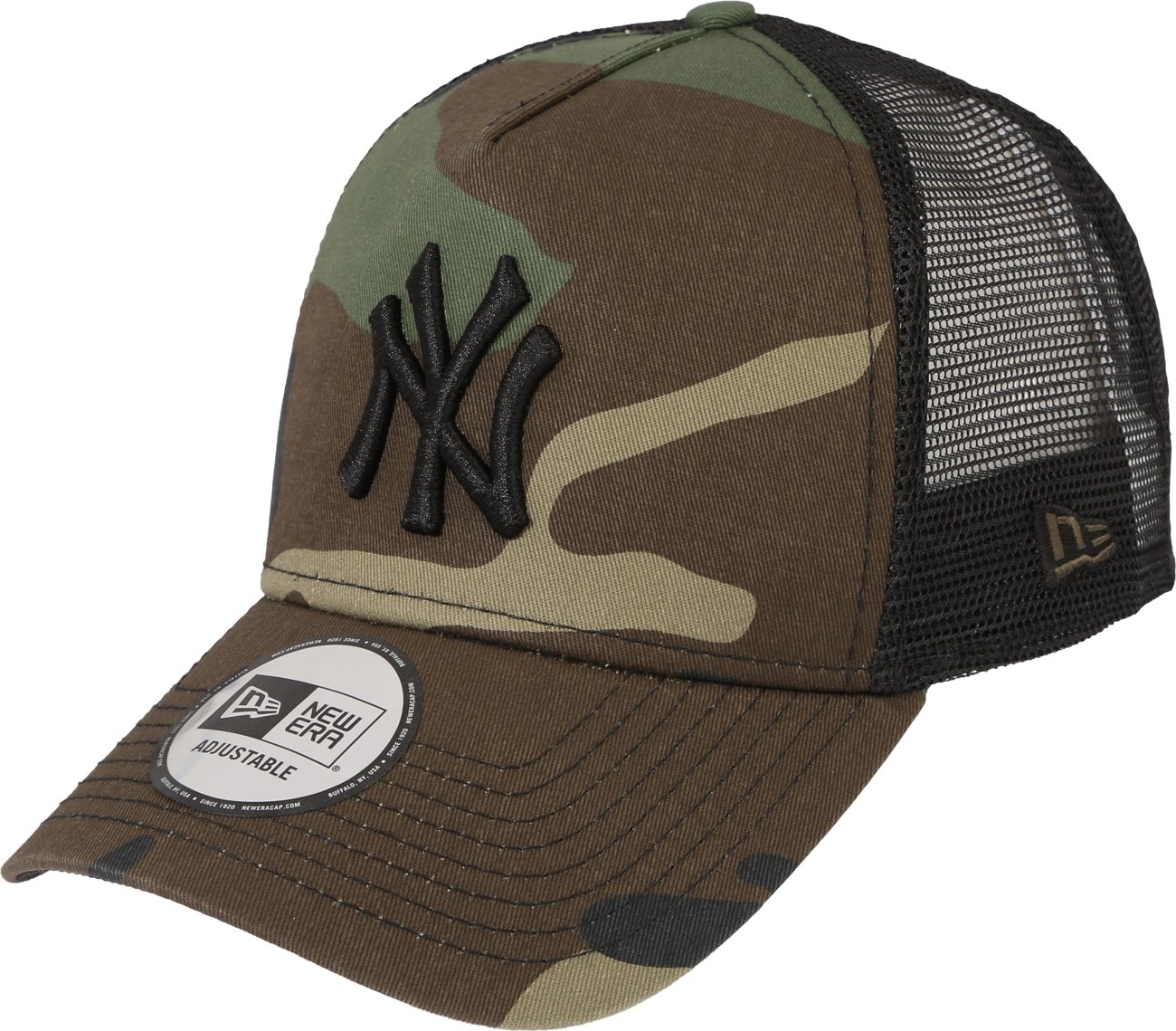 NEW ERA Kšiltovka 'NEYYAN' hnědá / černá / zelená / khaki