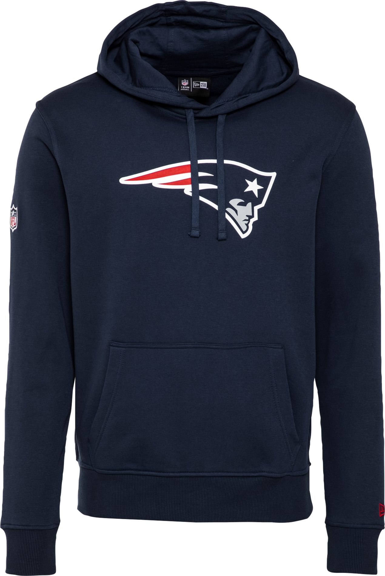 NEW ERA Mikina 'NEW ENGLAND PATRIOTS' bílá / světle červená / marine modrá