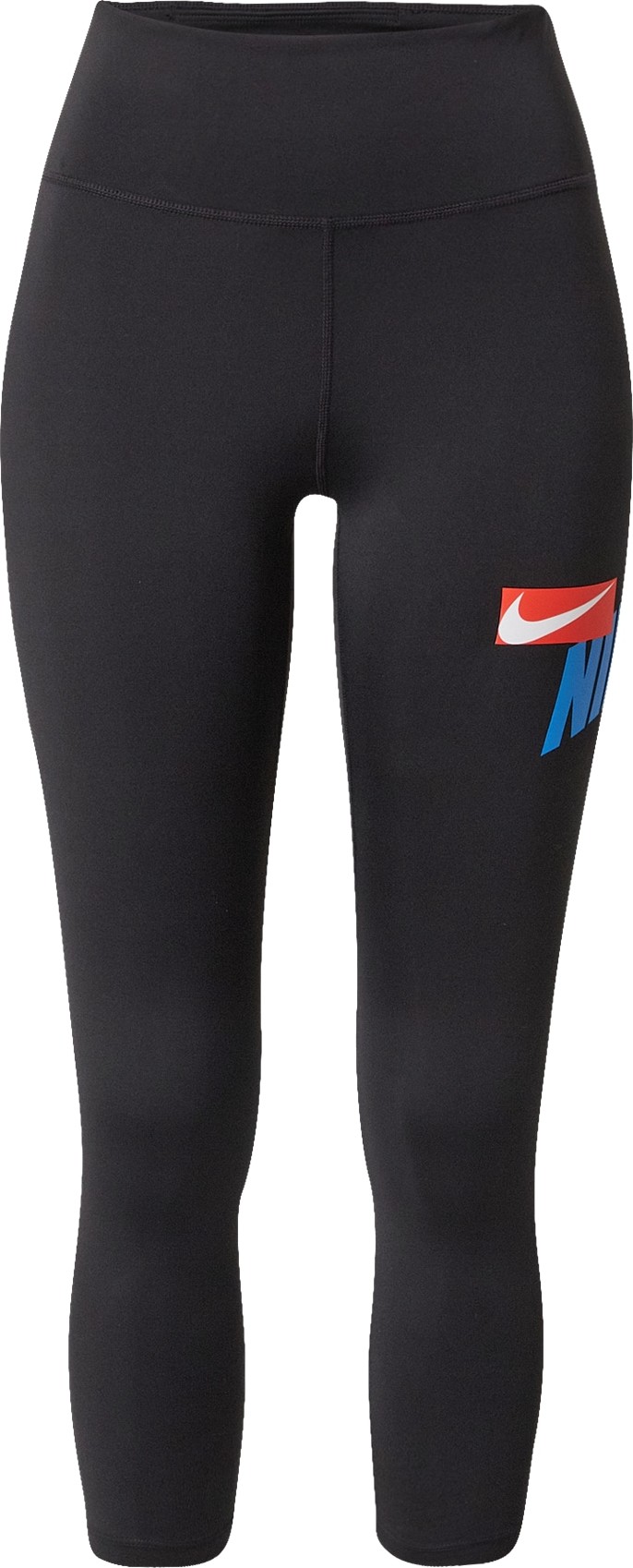 NIKE Sportovní kalhoty černá / modrá / bílá / červená