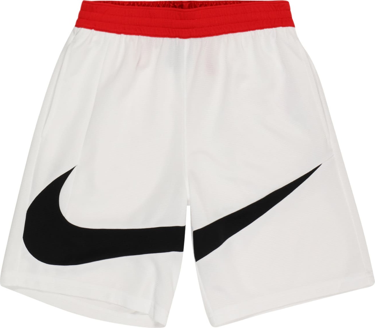 NIKE Sportovní kalhoty přírodní bílá / červená / černá