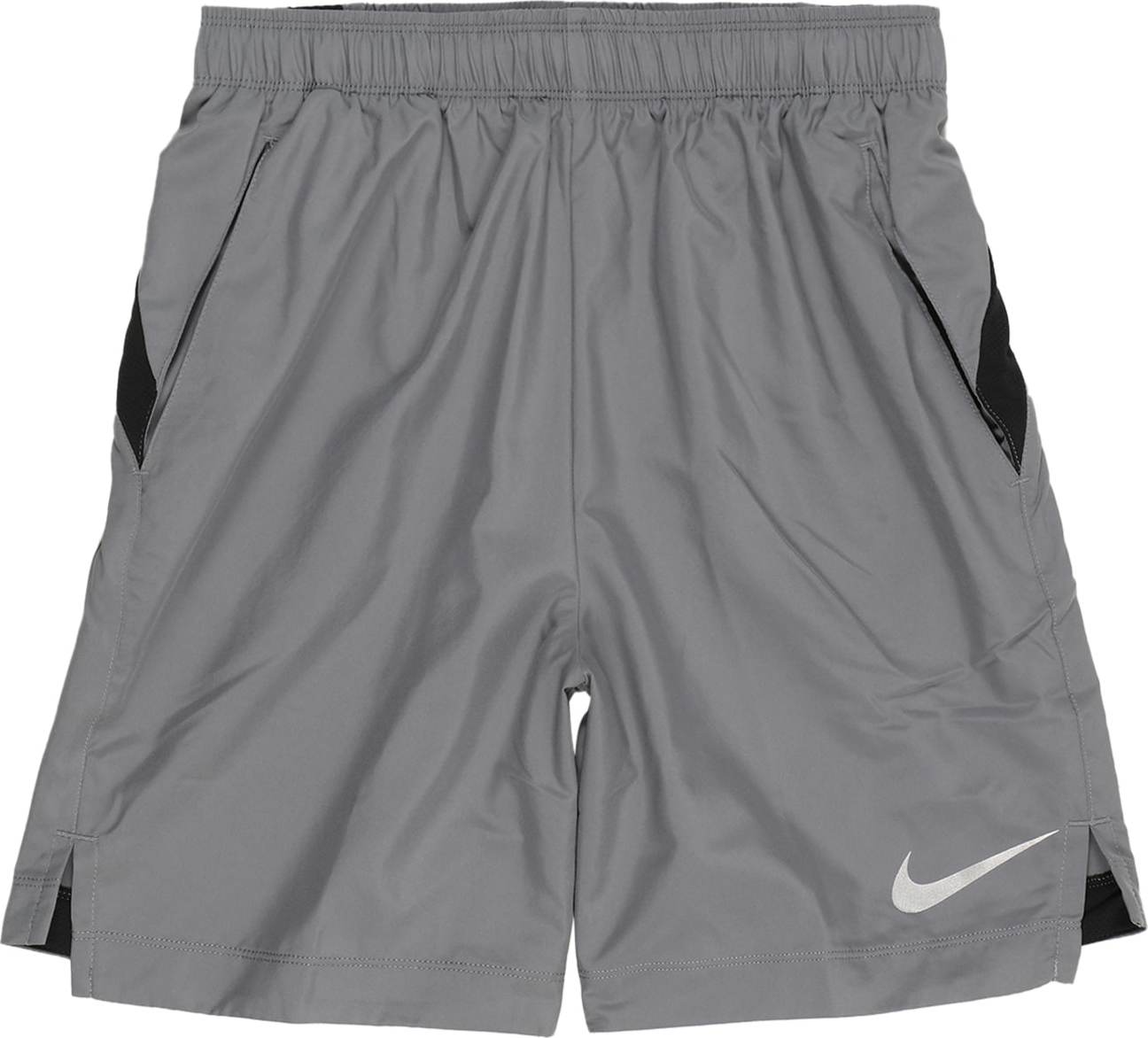 NIKE Sportovní kalhoty tmavě šedá / černá / světle šedá