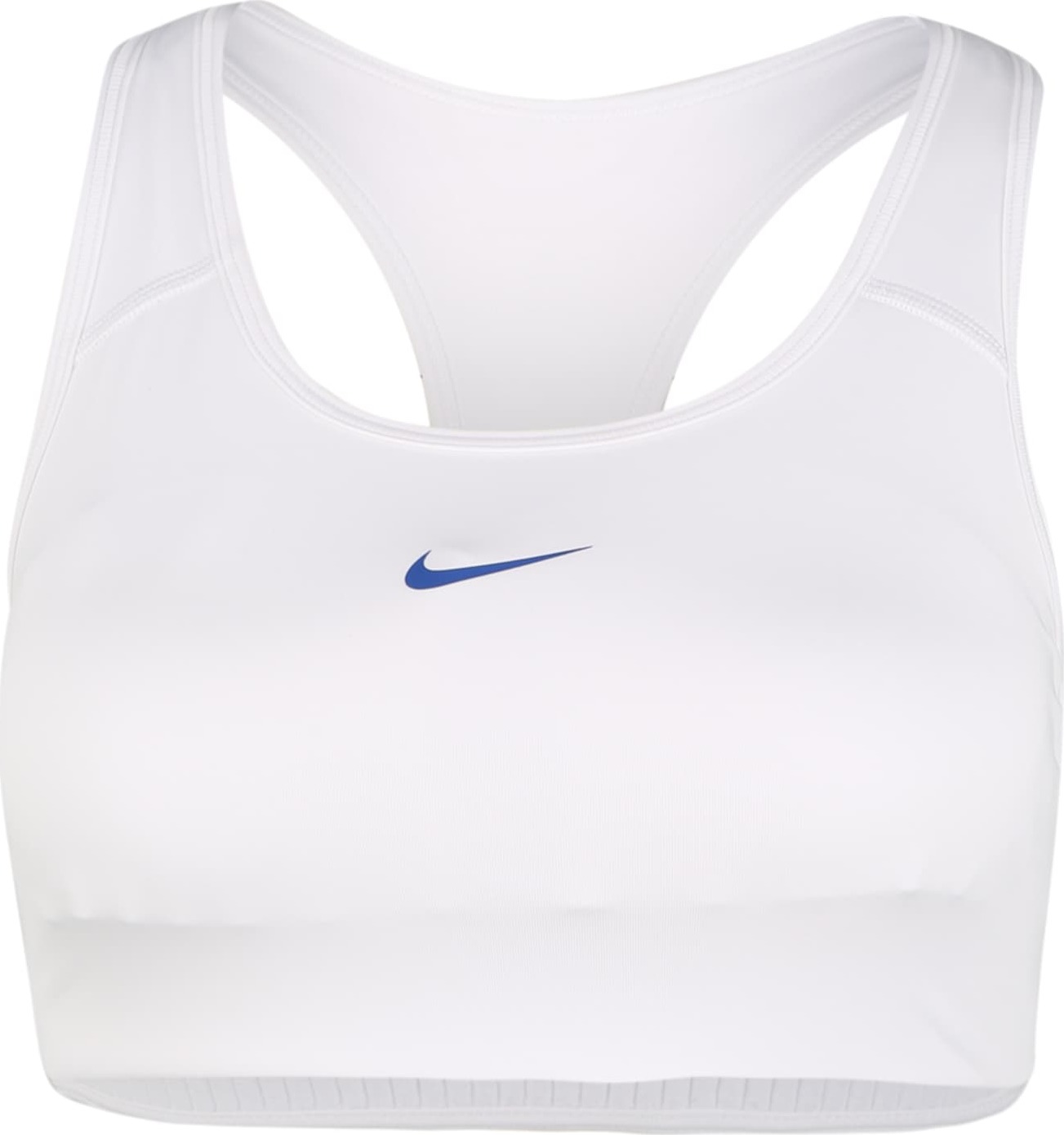 NIKE Sportovní podprsenka bílá / tmavě modrá