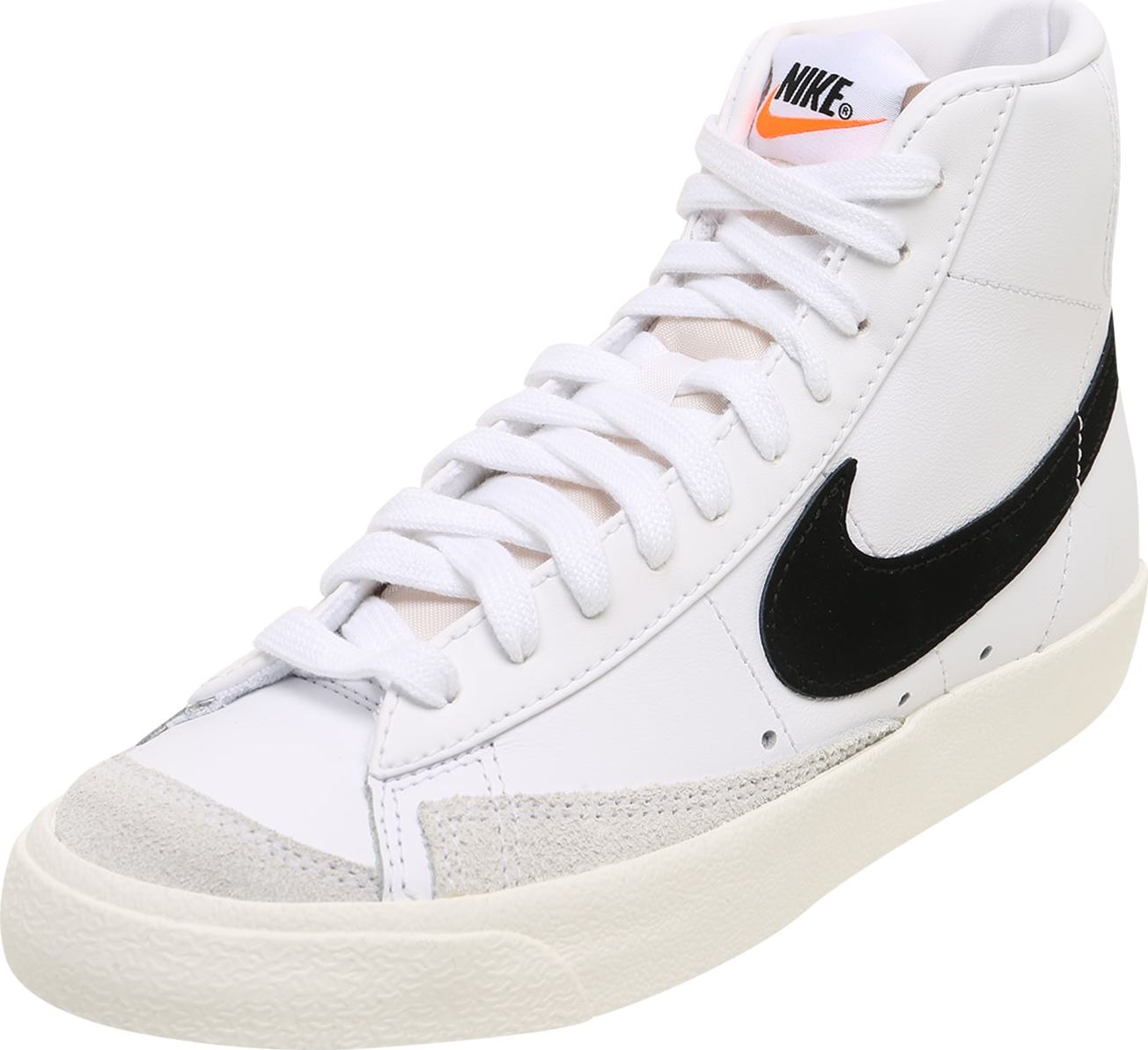 Nike Sportswear Kotníkové tenisky 'W BLAZER MID '77' černá / bílá