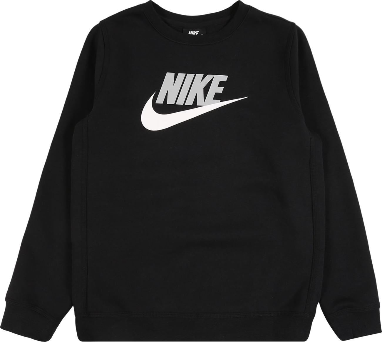 Nike Sportswear Mikina černá / bílá